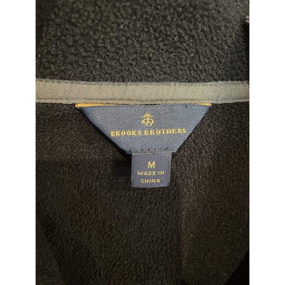 Brooks Brothers Polar Fleece Color‎ Blocked 1/2 Zip Medium Charcoal & Gray - Picture 5 of 7